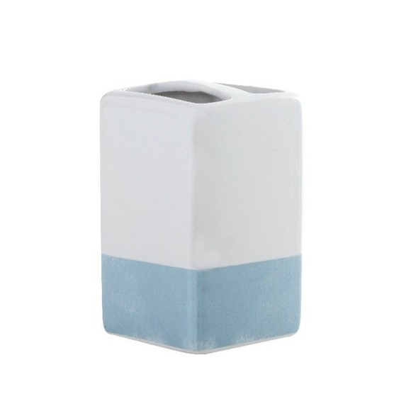 17-Piece Boho Border Polyester/Ceramic Bathroom Accessory Set, Multico - Picture 5 of 11